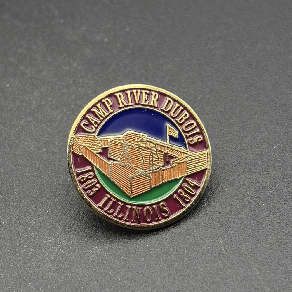Camp River Dubois Illinois Lapel Hat‎ Pin